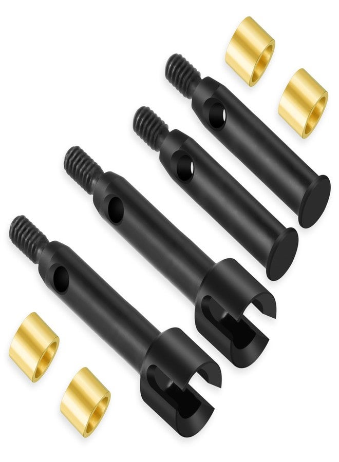 JGGZONE Hard Steel 1144 Front & Rear Axle Drive Shafts (+3mm Wide)/(+5mm Wide) CVD Driveshafts Upgrades Parts Accessories for 1/24 RC Crawler Car Losi Micro-B Buggy Replace (+3MM Wide) - Image 2